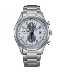 Orologio Cronografo Uomo Citizen Eco Drive Of Action bianco ca7028-81a