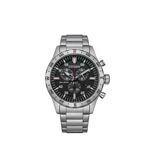 Orologio Cronografo Uomo Citizen Eco Drive Outdoor nero at2520-89e