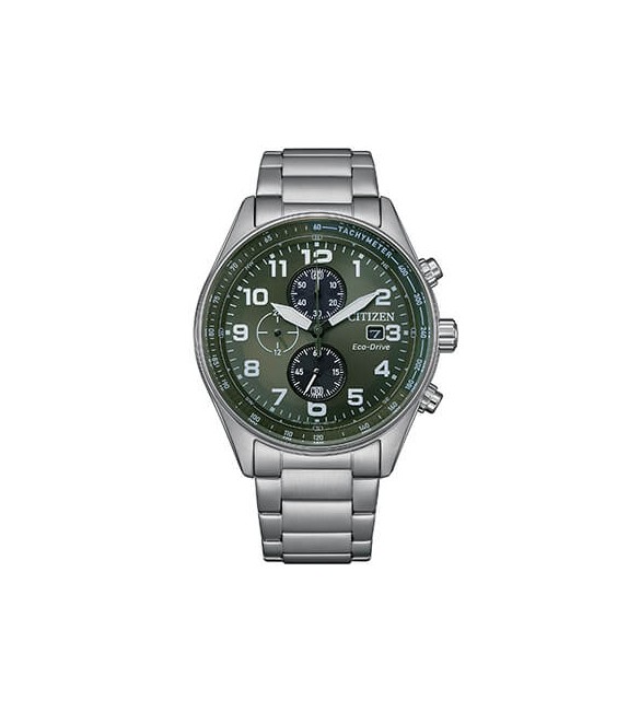 Orologio Cronografo Uomo Citizen Eco Drive Urban verde ca0770-72x
