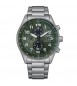 Orologio Cronografo Uomo Citizen Eco Drive Urban verde ca0770-72x