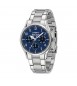 Orologio multifunzione uomo Sector 660 cassa in acciaio 43 mm cinturino acciaio quadrante blu r3253517007