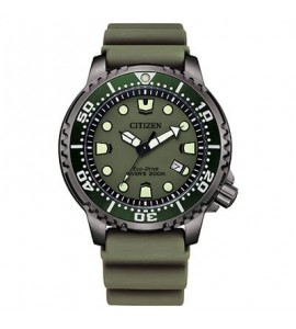 Orologio Promaster Diver\'s Eco Drive Solo Tempo Uomo Citizen verde bn0157-11x