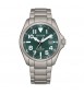 Orologio Promaster Land Solo Tempo Uomo Citizen Eco Drive Super Titanio verde bn0241-59w