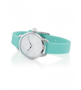 Orologio Solo Tempo Donna Hoops Candy Silver Verde Acqua 2647l-s03