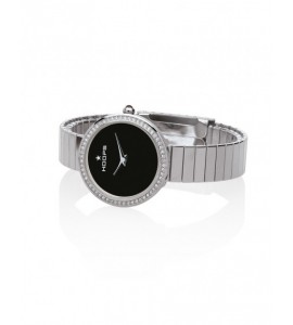 Orologio solo Tempo Donna Hoops Etoile Silver Nero 2605l-s02