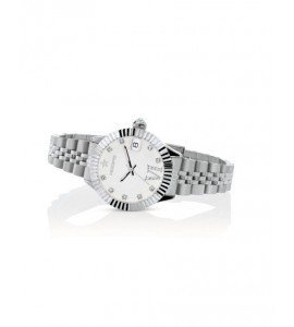 Orologio solo Tempo Donna Hoops New Luxury Diamond 2 Bianco 2654ld-s02