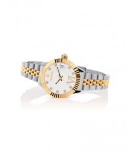 Orologio solo Tempo Donna Hoops New Luxury Diamond 2 bicolor Bianco 2654ld-sg02