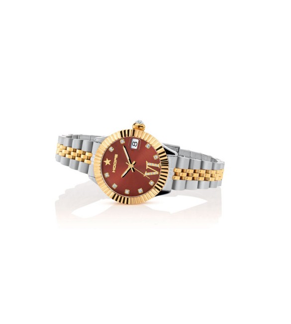 Orologio solo Tempo Donna Hoops New Luxury Diamond 2 bicolor Caramel 2654ld-sg04