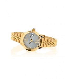 Orologio solo Tempo Donna Hoops New Luxury Diamond 2 Gold Silver 2654ld-yg03