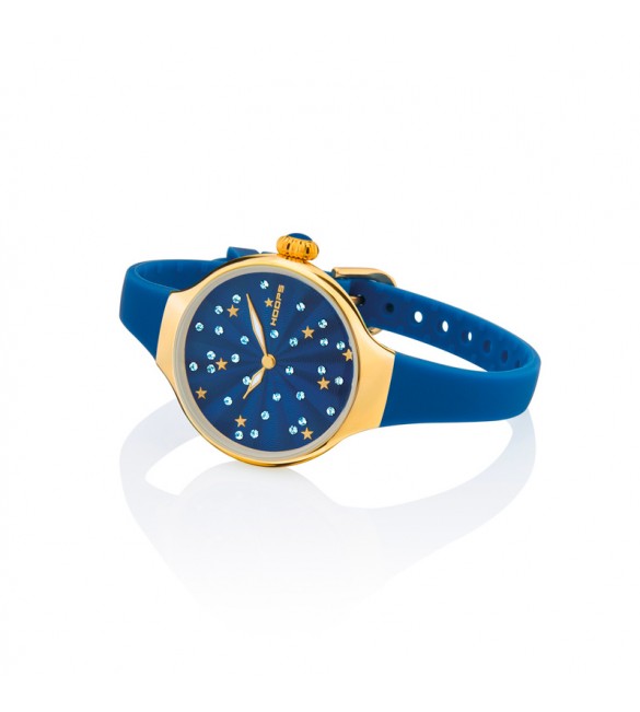 Orologio solo Tempo Donna Hoops Nouveau Cherie Gold Blu 2639lg-04