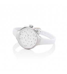Orologio solo Tempo Donna Hoops Nouveau Cherie Silver Bianco 2639l-02
