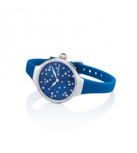 Orologio solo Tempo Donna Hoops Nouveau Cherie Silver Blu 2639l-04