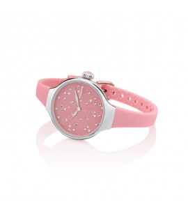 Orologio solo Tempo Donna Hoops Nouveau Cherie Silver Cipria 2639l-05