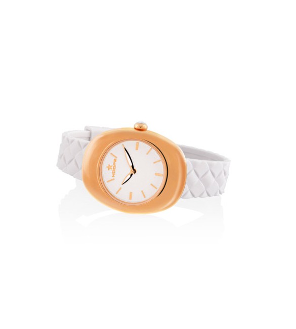 Orologio Solo Tempo Donna Hoops Nuage Rose Gold Bianco 2653l-rg02