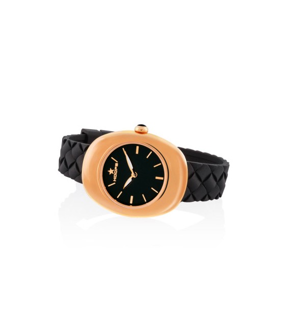 Orologio Solo Tempo Donna Hoops Nuage Rose Gold Nero 2653l-rg01