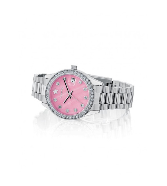 Orologio solo Tempo Donna Hoops Super Luxury Pink 2641l-s04