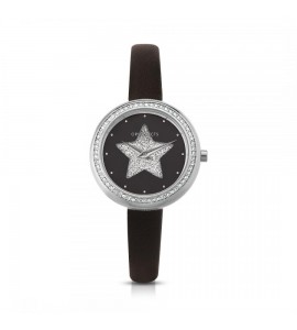 Orologio solo tempo donna Ops Objects Light Charme crystal similpelle black opspw-636