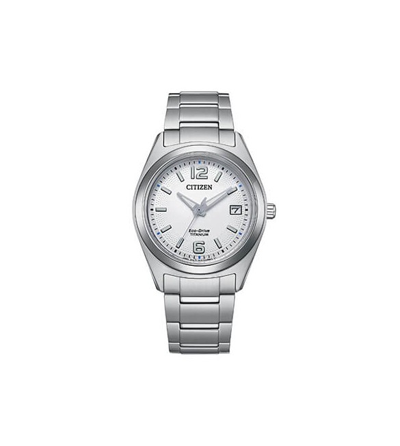 Orologio Solo Tempo Super Titanio 6150 Donna Citizen Eco Drive bianco fe6151-82a