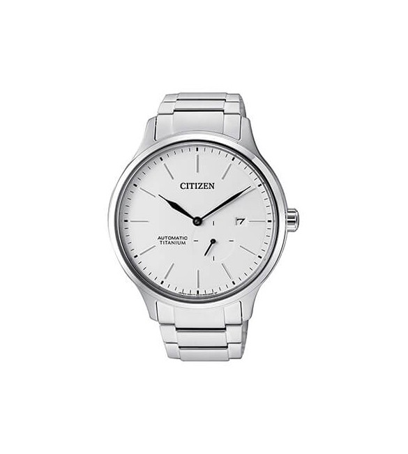 Orologio Solo Tempo Uomo Citizen Automatico Super Titanio Bianco nj0090-81a