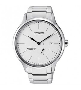 Orologio Solo Tempo Uomo Citizen Automatico Super Titanio Bianco nj0090-81a