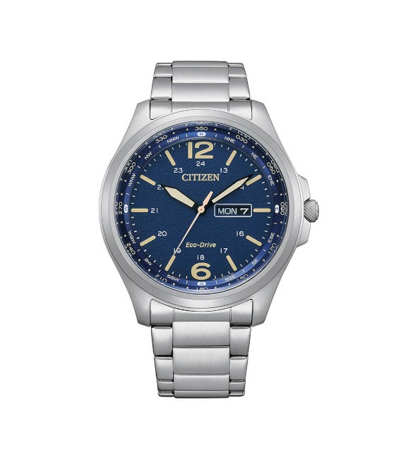 Orologio Solo Tempo Uomo Citizen Eco Drive Military blu aw0110-82l