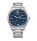 Orologio Solo Tempo Uomo Citizen Eco Drive Military blu aw0110-82l