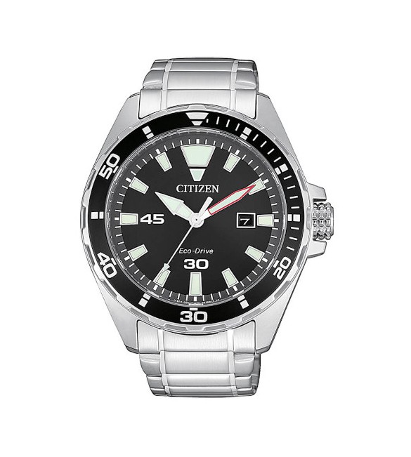 Orologio Solo Tempo Uomo Citizen Eco Drive Sport nero bm7458-80e