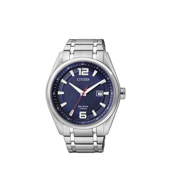 Orologio Solo Tempo Uomo Citizen Eco Drive Super Titanio 1240 blu aw1240-57m