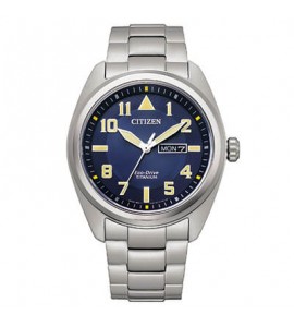 Orologio Solo Tempo Uomo Citizen Eco Drive Super Titanio1640  blu bm8560-88l