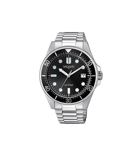 Orologio Solo Tempo Uomo Vagary by Citizen Aqua39 nero vd5-112-51