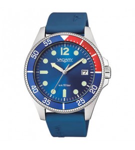 Orologio Solo Tempo Uomo Vagary by Citizen Aqua39 rosso blu gomma vd5-112-70