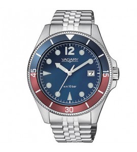 Orologio Solo Tempo Uomo Vagary by Citizen Aqua39 rosso blu vd5-015-73