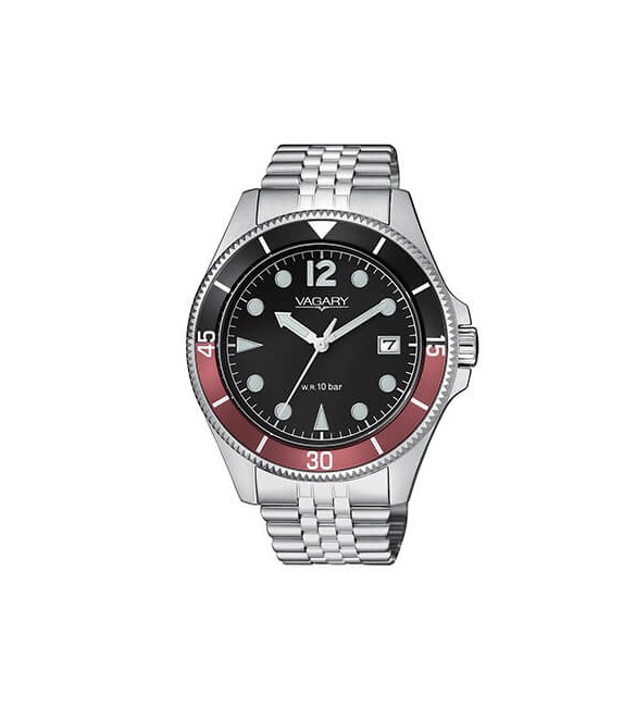 Orologio Solo Tempo Uomo Vagary by Citizen Aqua39 rosso nero vd5-015-59
