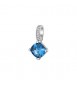Pendente Gioielli Fancy by Brosway in argento zircone cushion blu ffb15