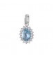 Pendente Kate Gioielli Fancy by Brosway in argento zircone ovale azzurro fcl15
