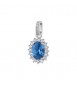 Pendente Kate Gioielli Fancy by Brosway in argento zircone ovale blu ffb11