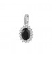 Pendente Kate Gioielli Fancy by Brosway in argento zircone ovale nero fmb12