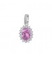 Pendente Kate Gioielli Fancy by Brosway in argento zircone ovale rosa fvp13
