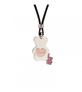 Pendente Orso Mamma Bimbo Gioielli Nanan Bijou in Oro Corindone NGIO0020