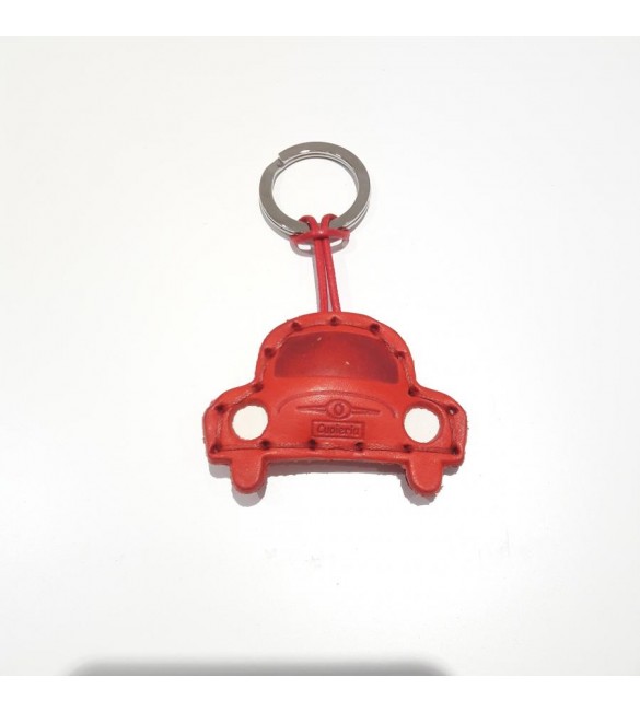 Portachiavi Keychain in cuoio La Cuoieria Made in Italy Auto p349