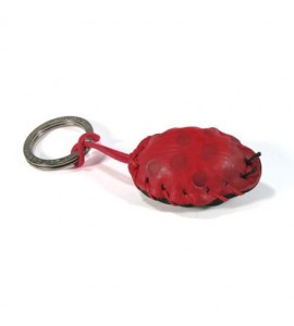 Portachiavi Keychain in cuoio La Cuoieria Made in Italy Coccinella p287