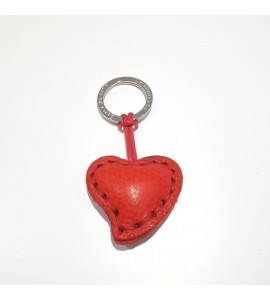 Portachiavi Keychain in cuoio La Cuoieria Made in Italy Cuore p278