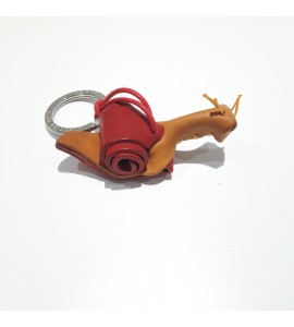 Portachiavi Keychain in cuoio La Cuoieria Made in Italy Lumaca p293