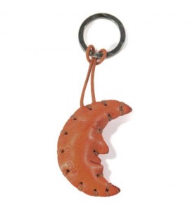 Portachiavi Keychain in cuoio La Cuoieria Made in Italy Luna p309