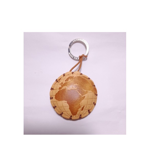 Portachiavi Keychain in cuoio La Cuoieria Made in Italy Mondo p383