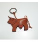 Portachiavi Keychain in cuoio La Cuoieria Made in Italy Mucca p304