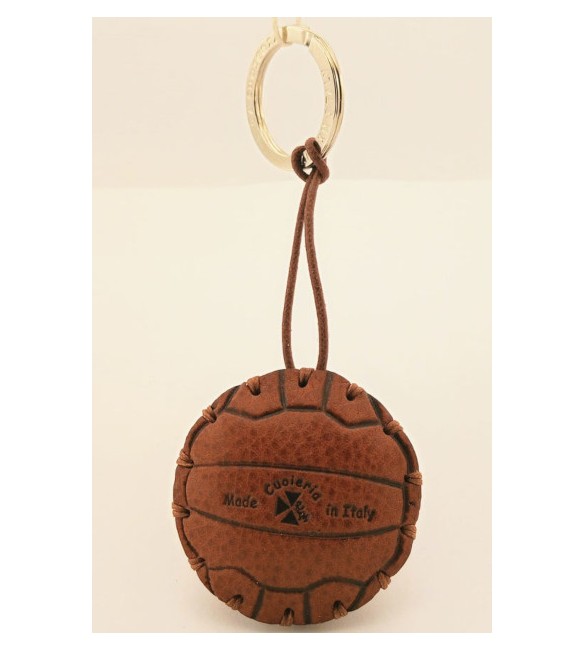 Portachiavi Keychain in cuoio La Cuoieria Made in Italy Palla da Calcio p379