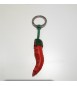 Portachiavi Keychain in cuoio La Cuoieria Made in Italy Peperoncino p325