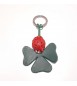 Portachiavi Keychain in cuoio La Cuoieria Made in Italy Quadrifoglio p338