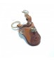 Portachiavi Keychain in cuoio La Cuoieria Made in Italy Sella p201
